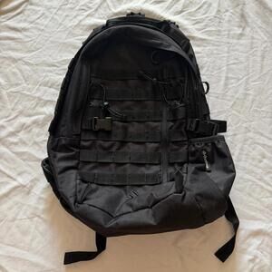 Outdoor Products Black Tactical MOLLE Backpack 19” Daypack Bag